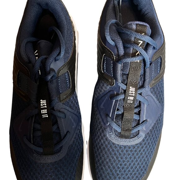 NWB NIKE Shoes Men's MC Trainer Ptl. Leather Upper Swoosh Blue Black 11BGB - Picture 6 of 11